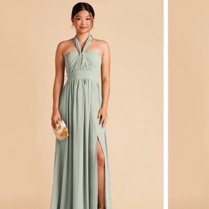 Birdy Grey Grace chiffon dress in Sage
